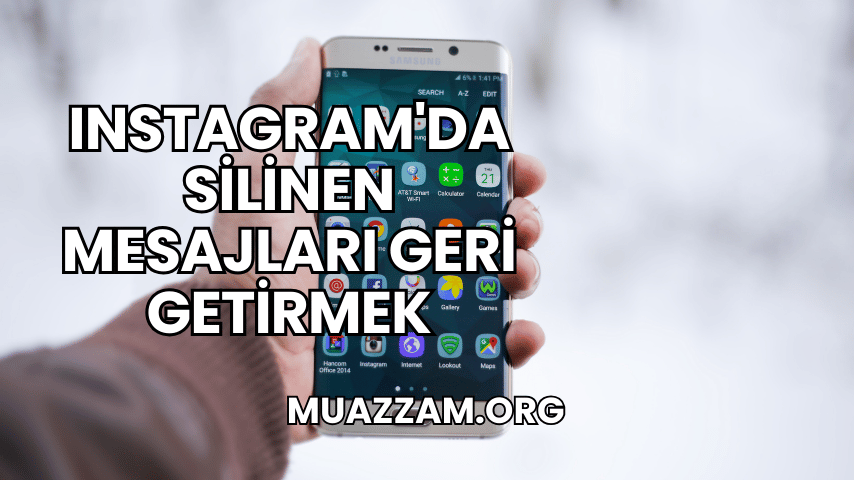 Instagram'da Silinen Mesajları Geri Getirmek
