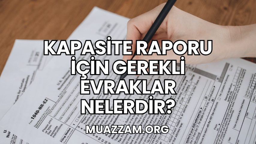 Kapasite Raporu İçin Gerekli Evraklar Nelerdir?