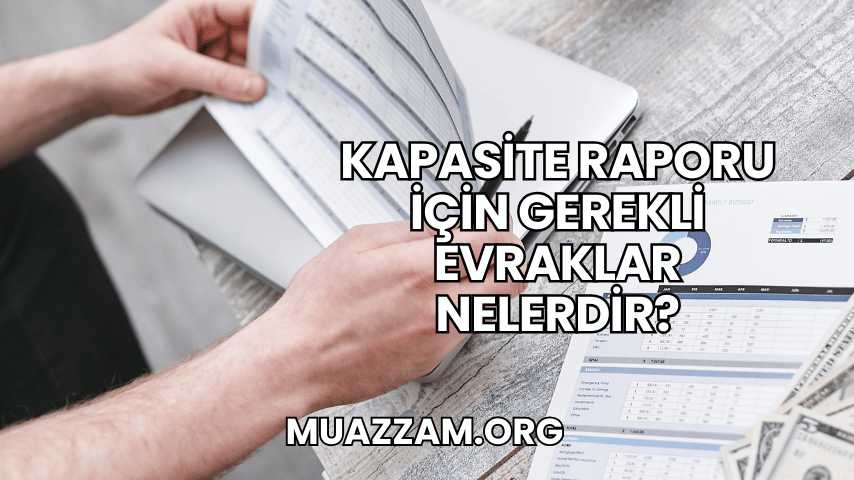 Kapasite Raporu İçin Gerekli Evraklar Nelerdir?